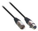 Tasker TAS-1MF128ZW12 Luidsprekerkabel Xlr 3-pins Male - Xlr 3-pins Female 12.0 M Zwart