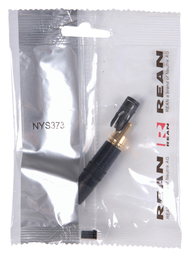 Neutrik NTR-NYS373-0 Connector Rca Male Metaal Zwart