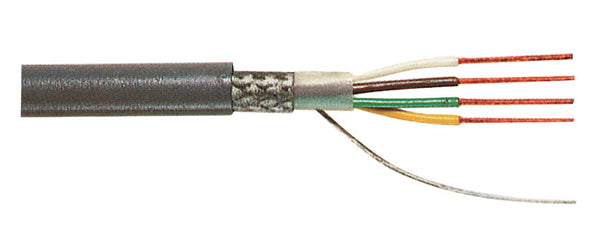 Tasker TASR-C212 Datakabel Op Haspel 4x 0.25 - 100 M Grijs