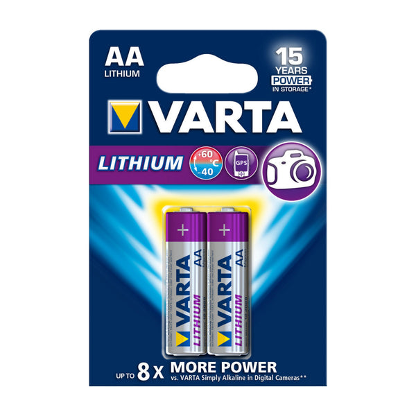Varta VARTA-6106/2B Lithium Batterij Aa 2-blisterkaart