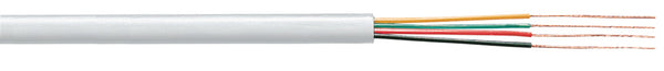 Tasker TASR-C604-WHT Telecomkabel Op Haspel 4x 7/0.12 - 100 M Wit