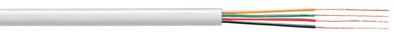Tasker TASR-C604-WHT Telecomkabel Op Haspel 4x 7/0.12 - 100 M Wit