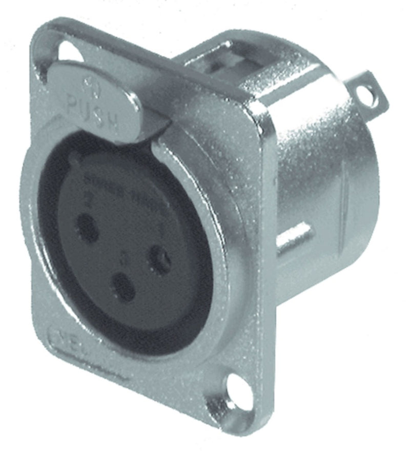 Neutrik NTR-NC3FD-L-1 Xlr Panel-mount Female Receptacle 3 Panel-mount Female Receptacle Dl Soldeer
