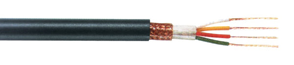 Tasker TASR-C257 Microfoonkabel Op Haspel 4x 0.22 - 100 M Zwart