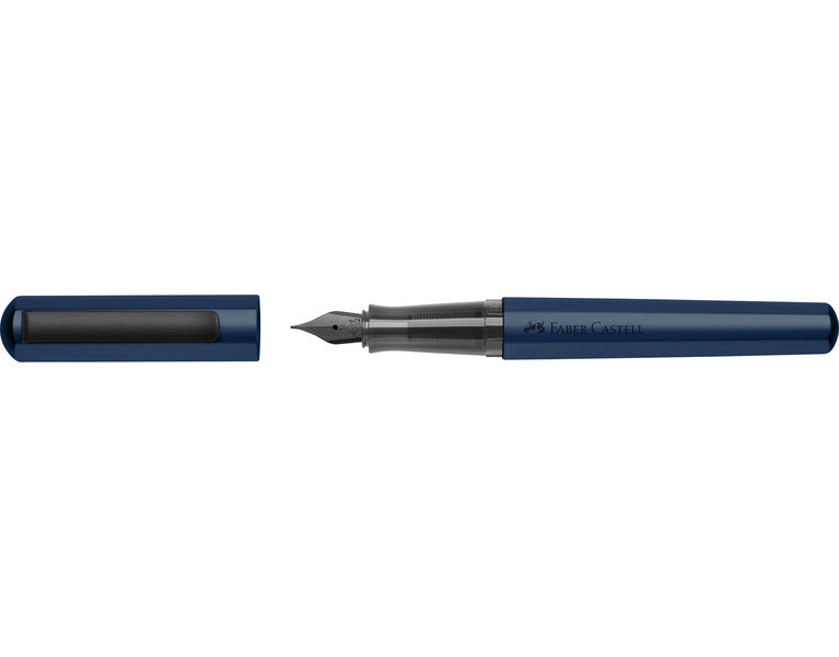 Faber Castell FC-150540 Vulpen Hexo Blauw M Schrijfkleur Blauw