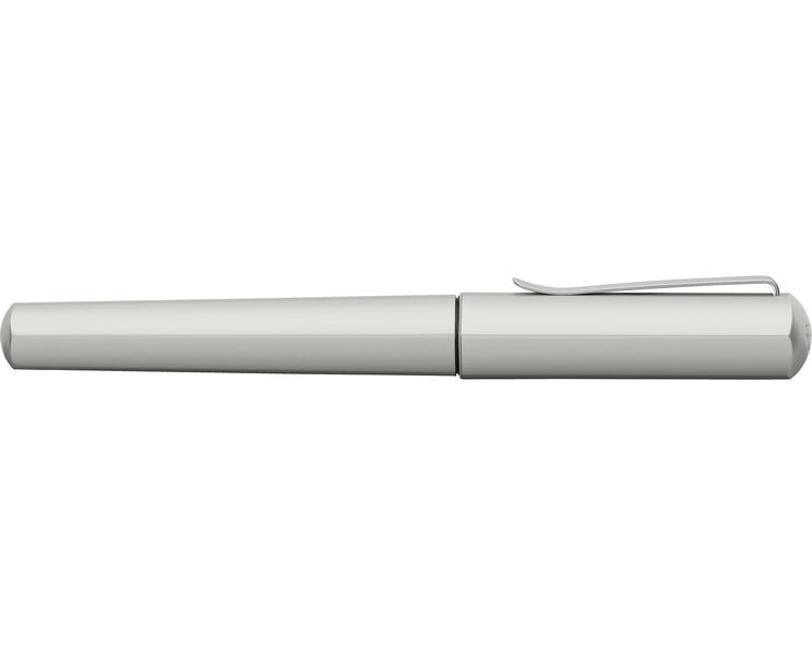 Faber Castell FC-140595 Rollerball Hexo Mat Zilver Schrijfkleur: Zwart