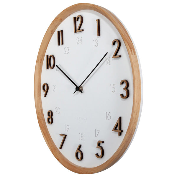 NeXtime NE-3275 Wandklok 28,5cm Jikan Beton/hout