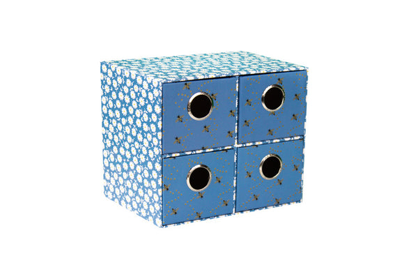Kangaro K-097306 Opbergbox met 4 Lades Flowers