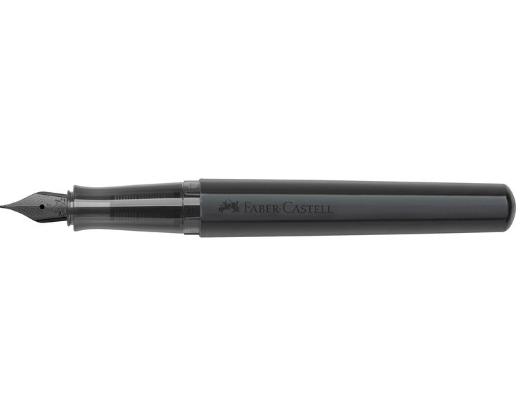 Faber Castell FC-150572 Vulpen Hexo Mat Zwart EF Schrijfkleur Blauw
