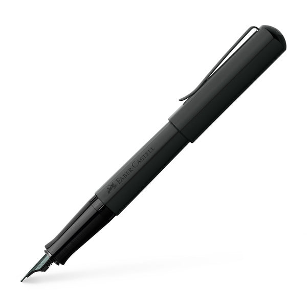 Faber Castell FC-150572 Vulpen Hexo Mat Zwart EF Schrijfkleur Blauw