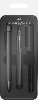 Faber Castell FC-140579 Balpen En Vulpen M Faber-Castell Hexo Mat Zwart In Giftbox Zwart