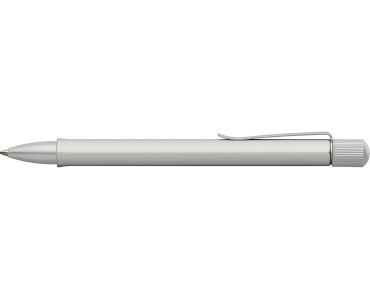 Faber Castell FC-140594 Balpen Hexo Twist Mat Zilver Schrijfkleur Zwart