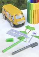 Faber Castell FC-155532 Viltstiften 33 Stuks met 10 Clips in Bus