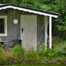 NeXtime NE-4301BR Buitenwandklok 22CM Metaal Bruin Poppy