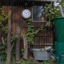 NeXtime NE-4305BR Buitenweerstationklok 40,5 cm Metaal Bruine Hyacint