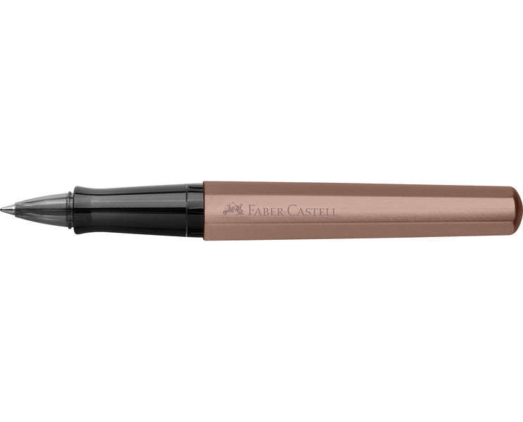 Faber Castell FC-140585 Rollerball Hexo Brons Schrijfkleur: Zwart