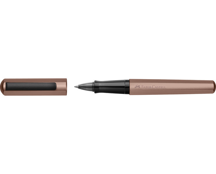 Faber Castell FC-140585 Rollerball Hexo Brons Schrijfkleur: Zwart