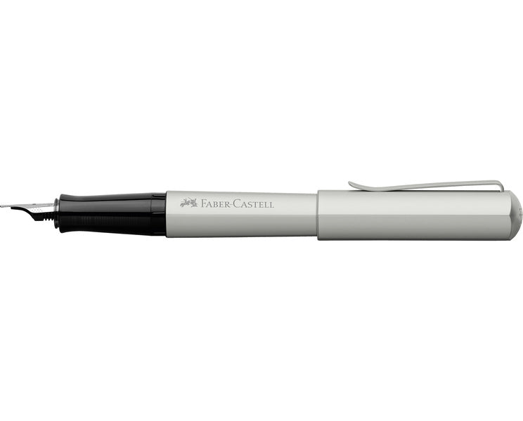 Faber Castell FC-150592 Vulpen Hexo Mat Zilver EF Schrijfkleur Blauw