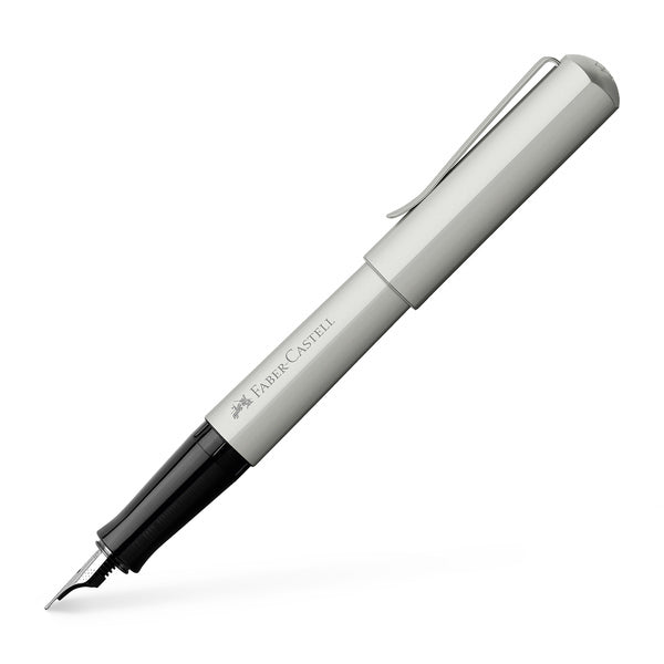 Faber Castell FC-150592 Vulpen Hexo Mat Zilver EF Schrijfkleur Blauw