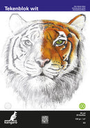 Kangaro K-5342 Tekenblok A3 120 Gr 20 Vel Wit Fijne Korrel Kopgelijmd