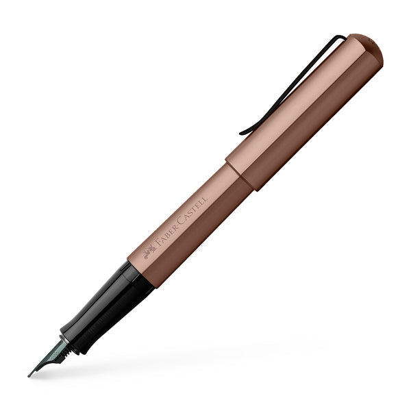 Faber Castell FC-150582 Vulpen Hexo Brons EF Schrijfkleur Blauw
