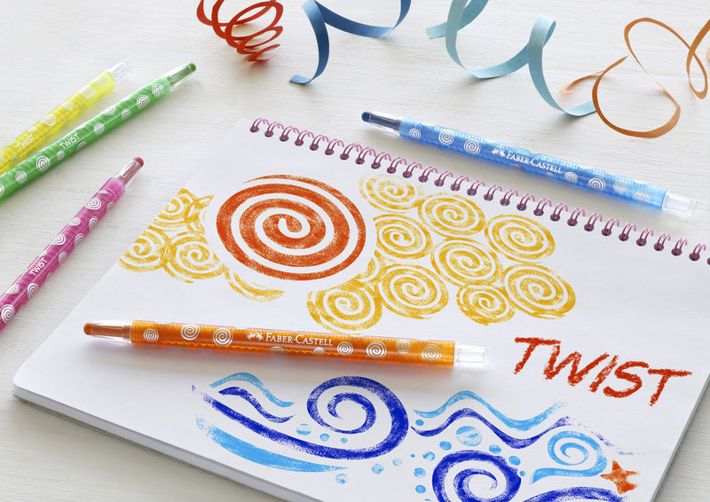 Faber Castell FC-120004 Waskrijt Draaibaar 24 Stuks