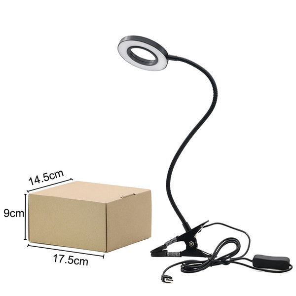 Seco SE-FX11 Bureaulamp Led 5W USB Dimbaar Plastic/ABS Zwart