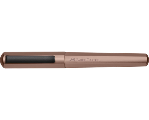 Faber Castell FC-150580 Vulpen Hexo Brons M Schrijfkleur Blauw