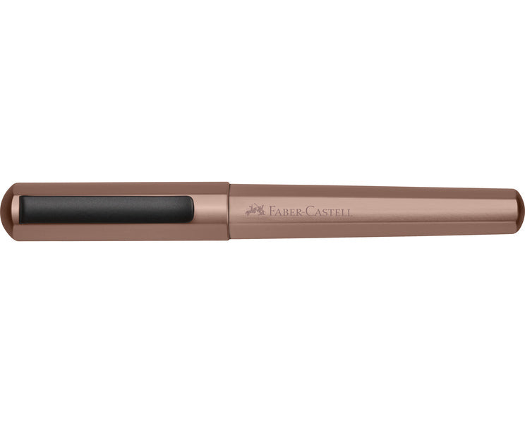 Faber Castell FC-150580 Vulpen Hexo Brons M Schrijfkleur Blauw