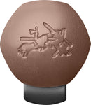 Faber Castell FC-150580 Vulpen Hexo Brons M Schrijfkleur Blauw