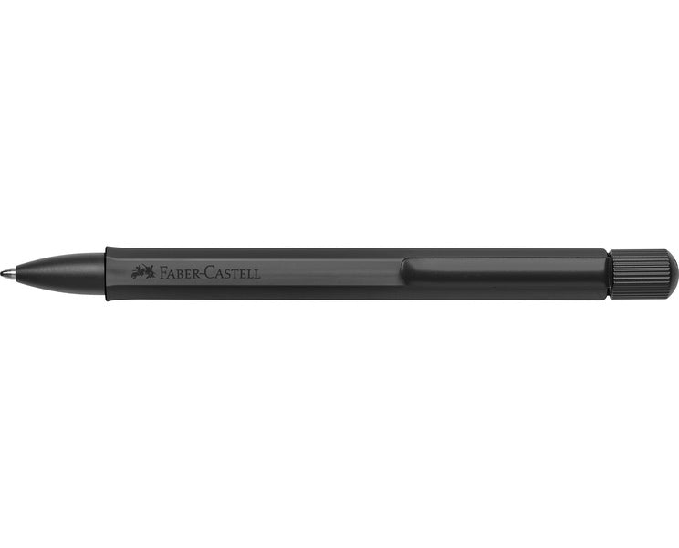 Faber Castell FC-140577 Balpen Hexo Twist Mat Zwart Schrijfkleur Zwart