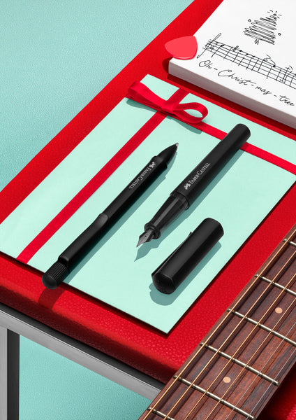Faber Castell FC-140577 Balpen Hexo Twist Mat Zwart Schrijfkleur Zwart