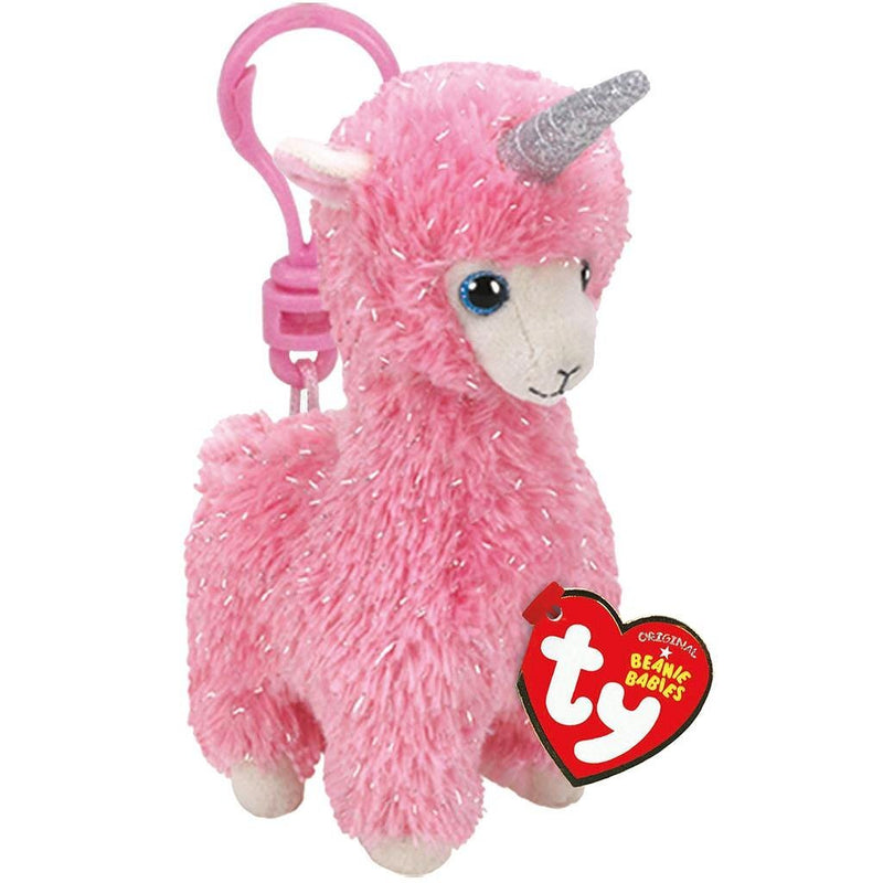 TY Beanie Babies Clip Lama Knuffel Lana