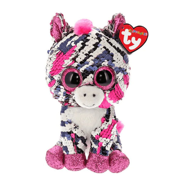 TY Flippables Knuffel Zebra Zoe 15 cm