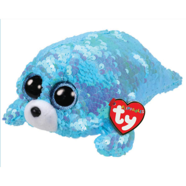 TY Flippables Knuffel Zeehond 15 cm