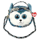 TY Fashion Schoudertas Husky Slush 20 cm Zilver/Blauw