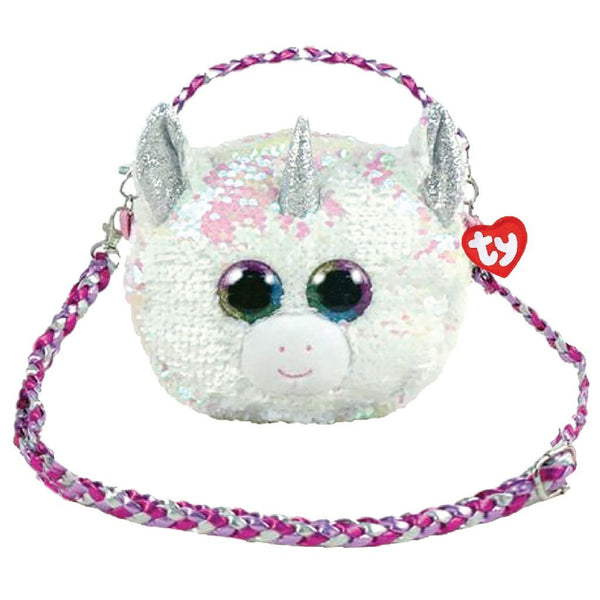 TY Fashion Schoudertas Eenhoorn Diamond 20 cm Wit/Roze
