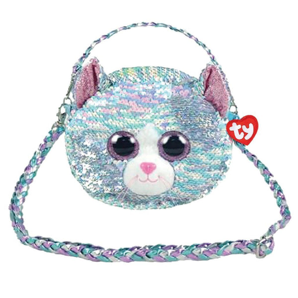 TY Fashion Schoudertas Kat Whimsy 20 cm Blauw/Roze