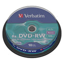 Verbatim DVDVER00072B 10x Dvd-rw 4.7 Gb