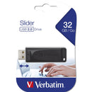 Verbatim Slider USB 2.0 Stick 32GB Zwart