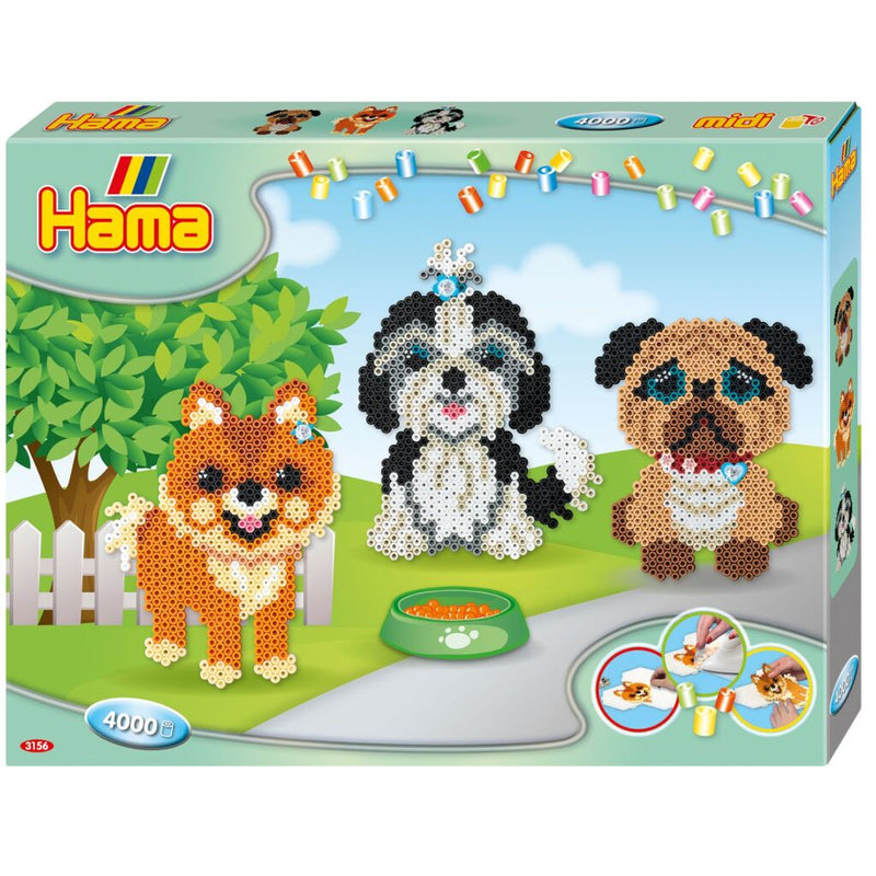 Hama Strijkkralenset - Honden, 4000st.