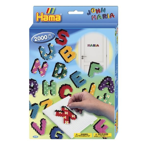 Hama Strijkkralenset - Letters, 2000st.
