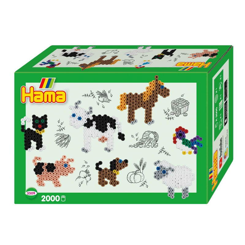 Hama Strijkkralen Boerderijdieren Set 2000 Stuks