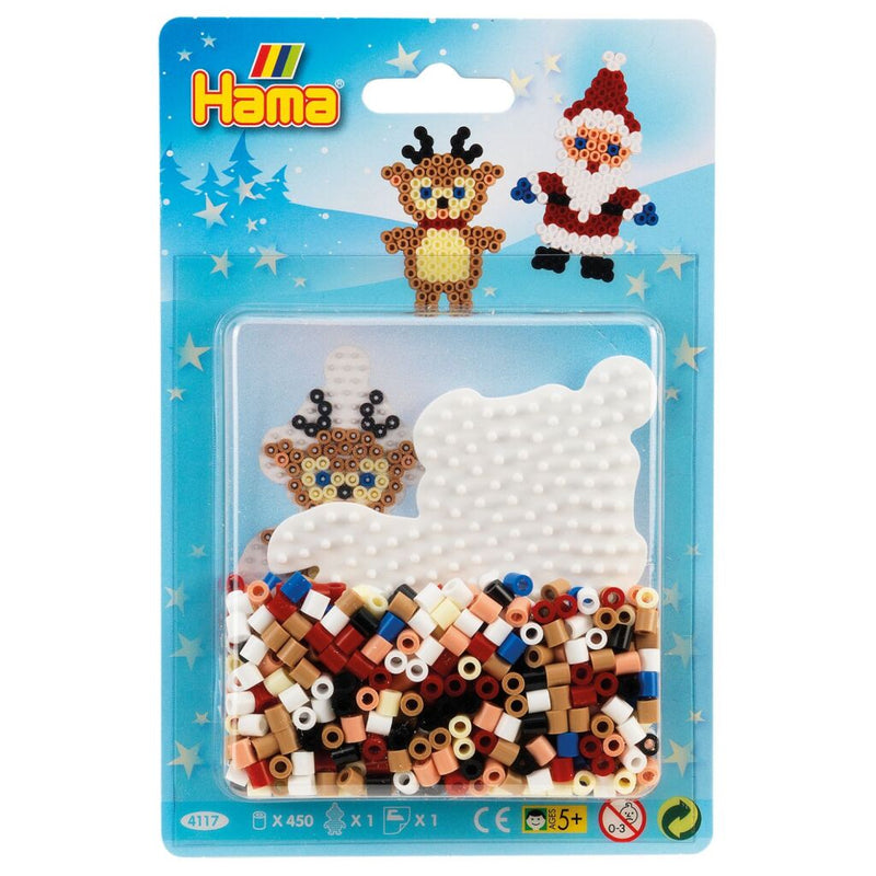 Hama Strijkkralen Kerstman Rendier 450-delig