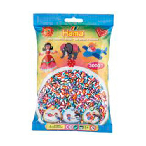 Hama Strijkkralenmix - Gestreept (201-90), 3000st.