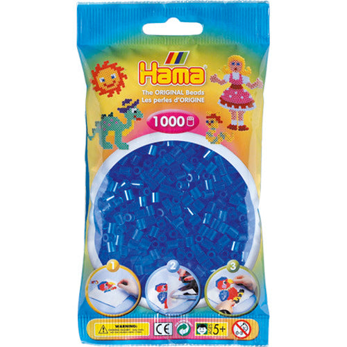 Hama Strijkkralen - Blauw Transparant (015), 1000st.