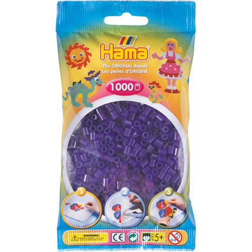 Hama Strijkkralen - Paars Transparant (024), 1000st.