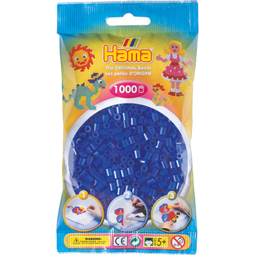 Hama Strijkkralen Hama 1000 Stuks Blauw Neon