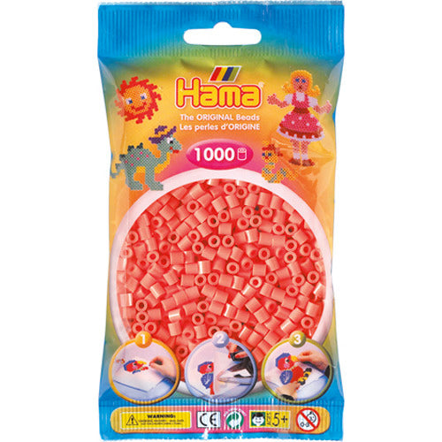 Hama Strijkkralen - Rood Pastel (044), 1000st.