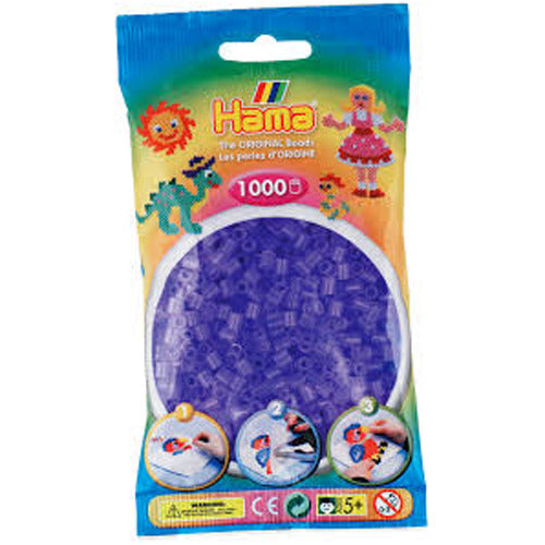 Hama Strijkkralen - Lila Transparant (074), 1000st.
